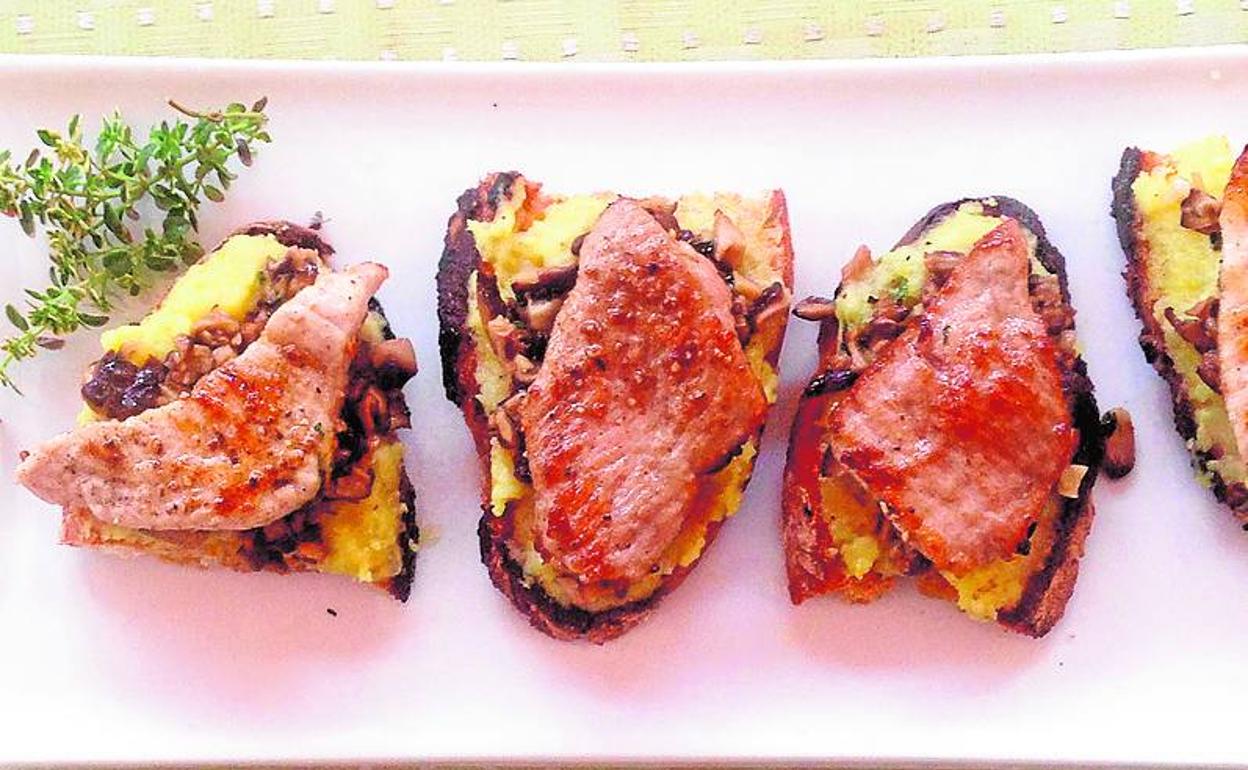 Montaditos de secreto