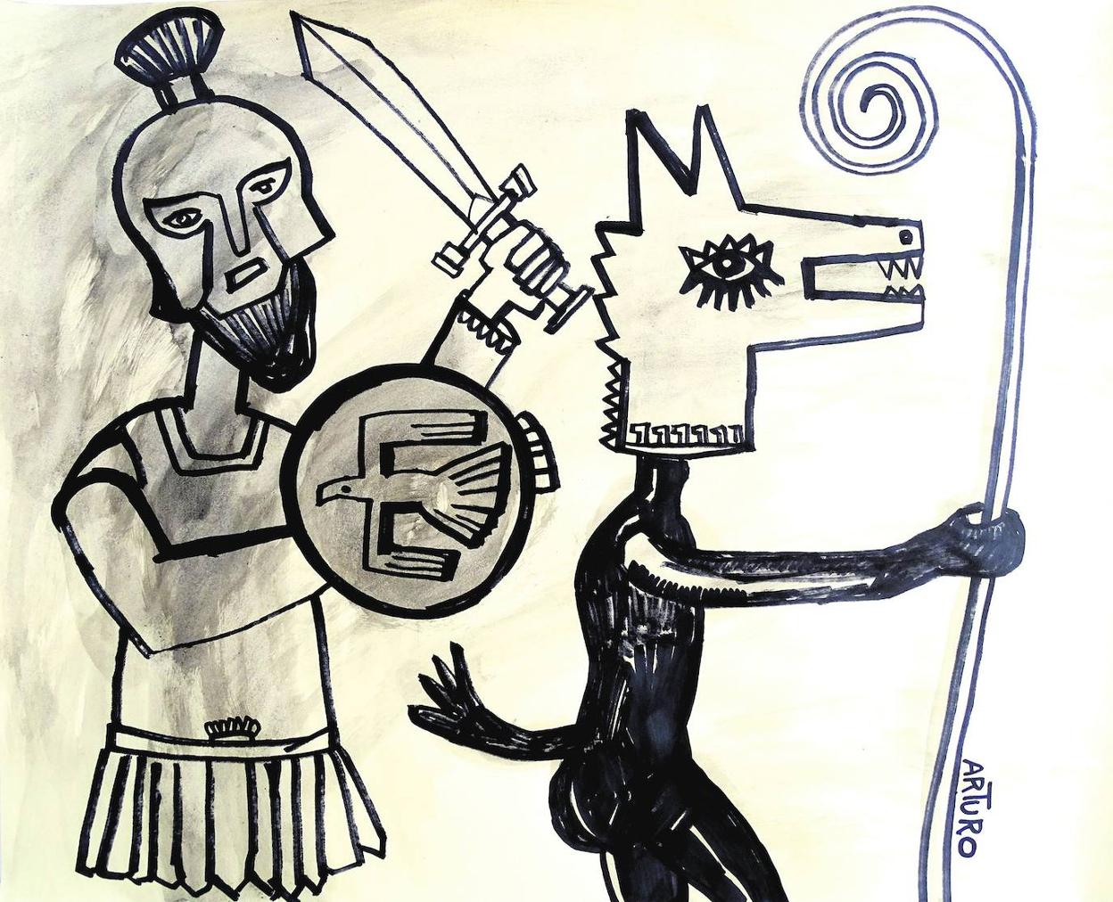 Ilustración del pintor murciano Arturo Pérez. 