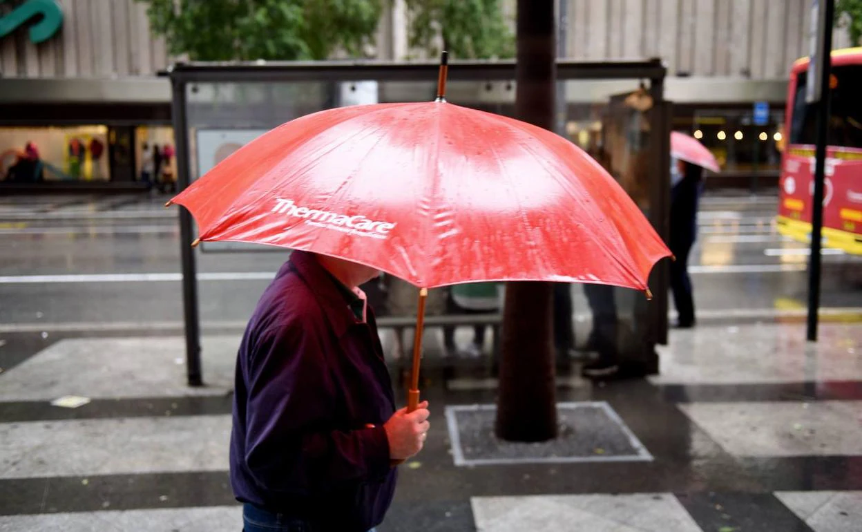 Un día de lluvia en la Región.