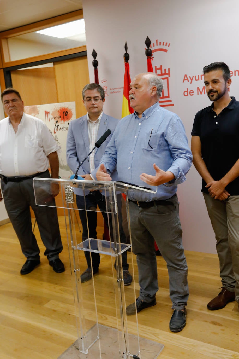 Presentación de la Feria del Vino y la Gastronomía de Murcia 2019, este jueves.