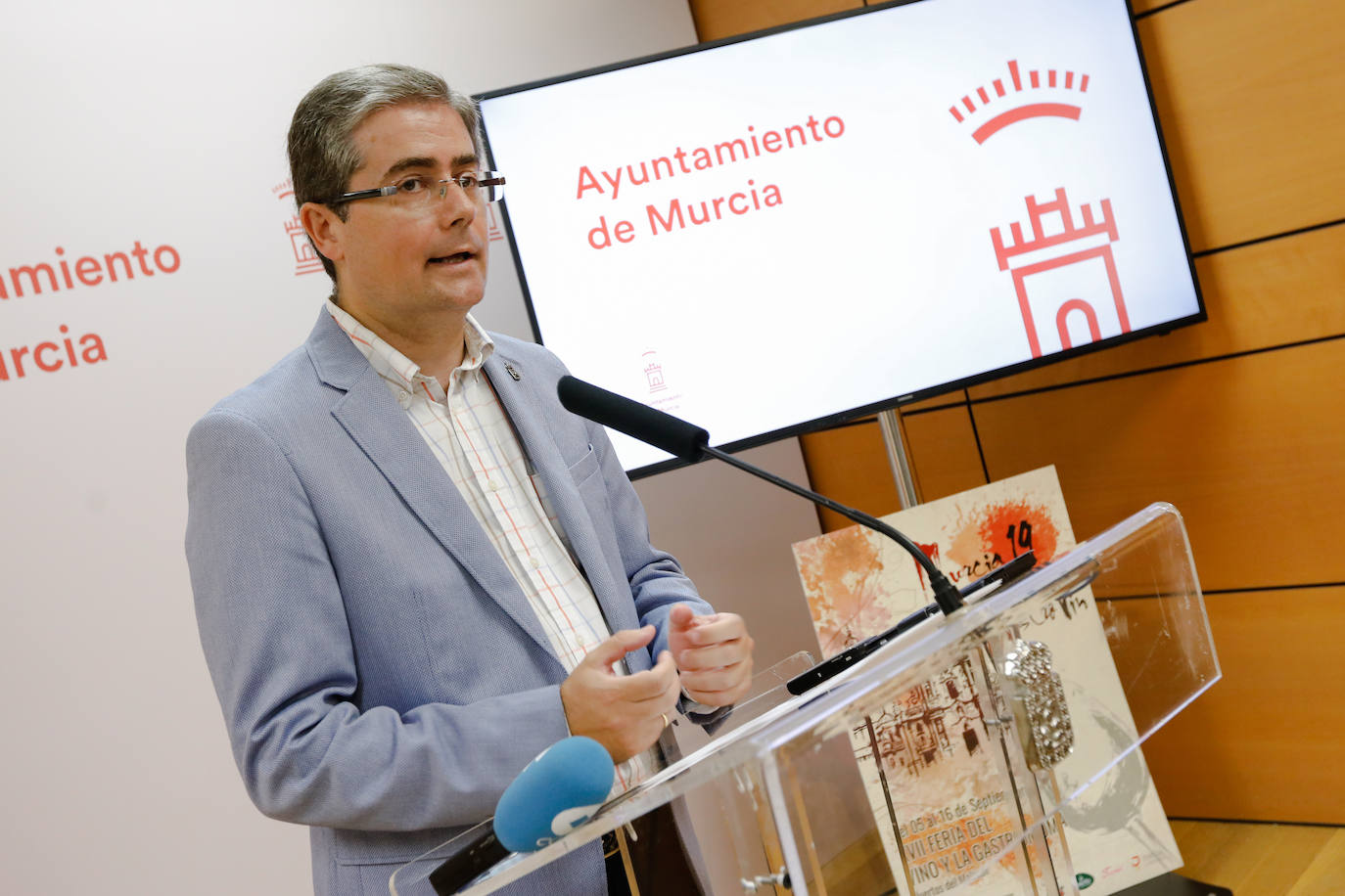 Presentación de la Feria del Vino y la Gastronomía de Murcia 2019, este jueves.