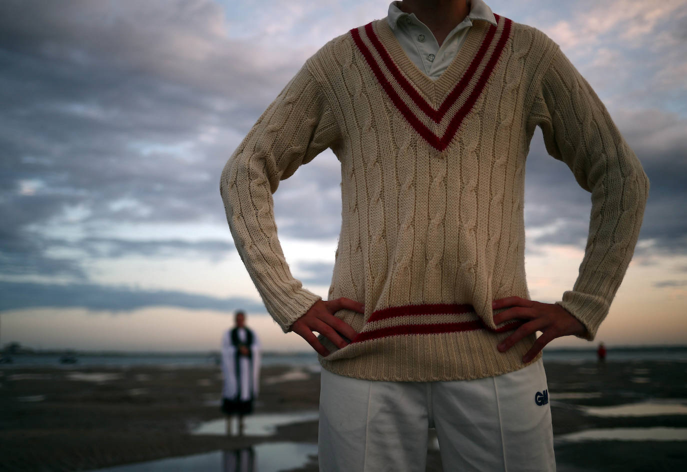 Cada año, en los 'Brambles sandback', se juega un partido de cricket sobre la arena que queda ante la subida de las mareas