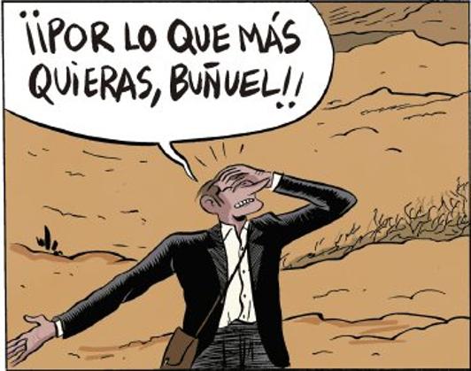 Viñeta de 'Buñuel en el laberinto de las tortugas'. 