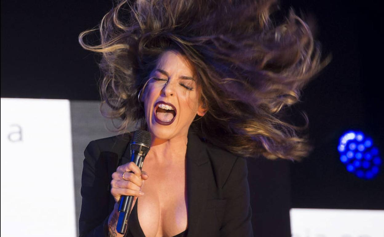 La cantante Ruth Lorenzo, durante una actuación.
