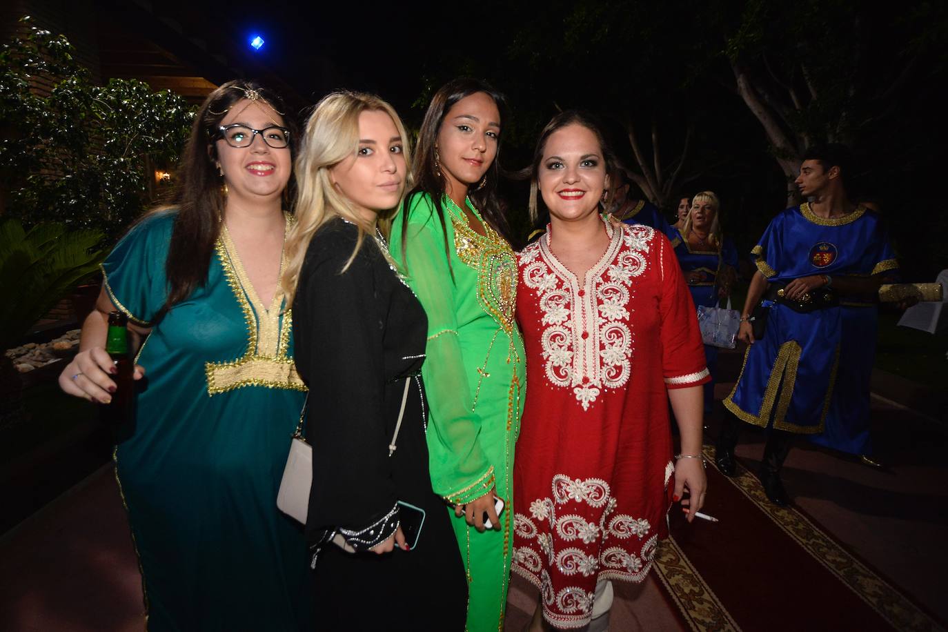 El restaurante Rincón Huertano acogió el viernes por la noche la Cena Medieval, en la que brillaron con luz propia el Rey Aben Hud 2019, Agustín Belda Lario y su favorita, su hija Carmina y el Infante Alfonso 2019, Alejandro García Serón, junto a su esposa y reina, Berta García.