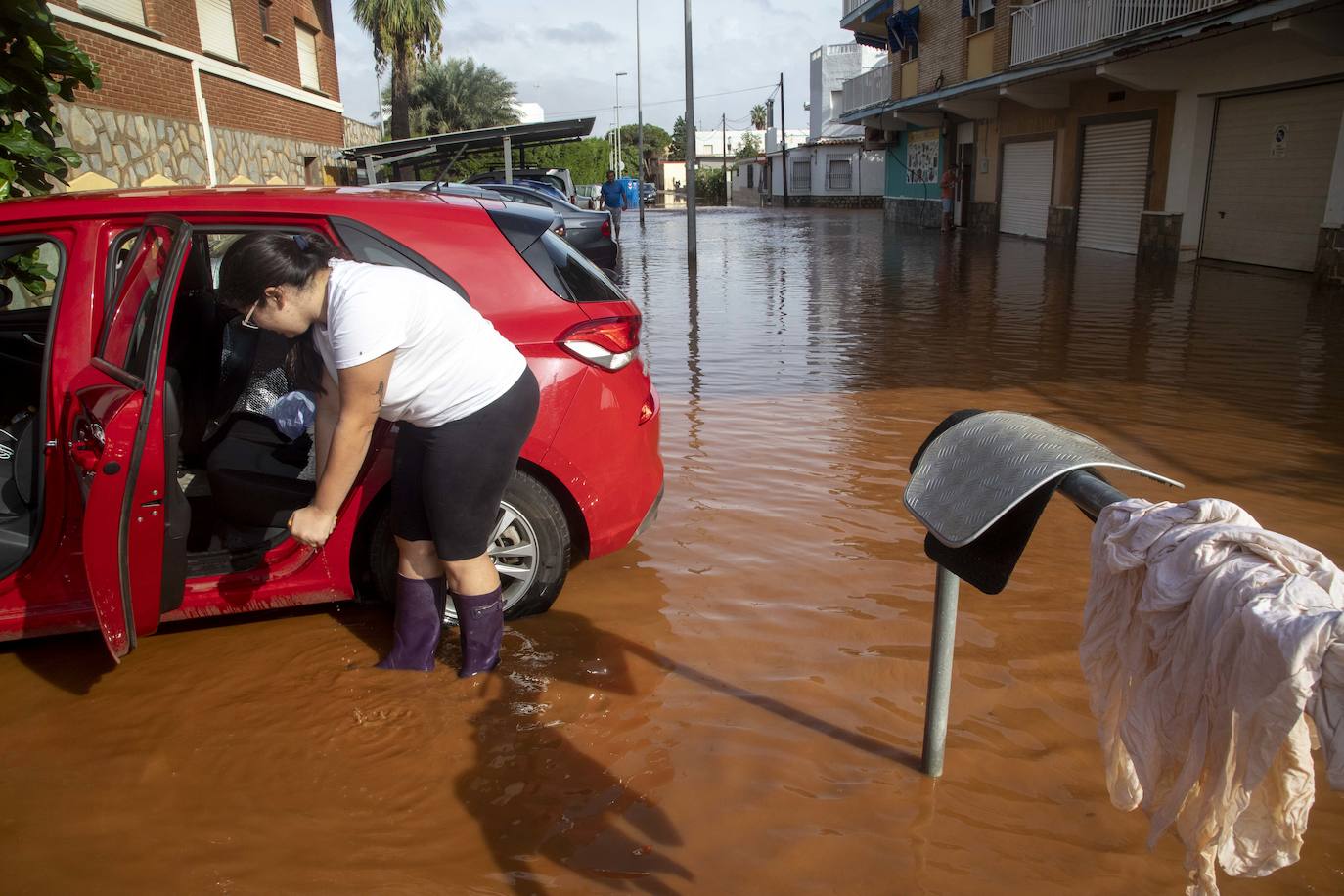 El centro de Cartagena y Los Urrutias también sufrieron notablemente los efectos de las inundaciones
