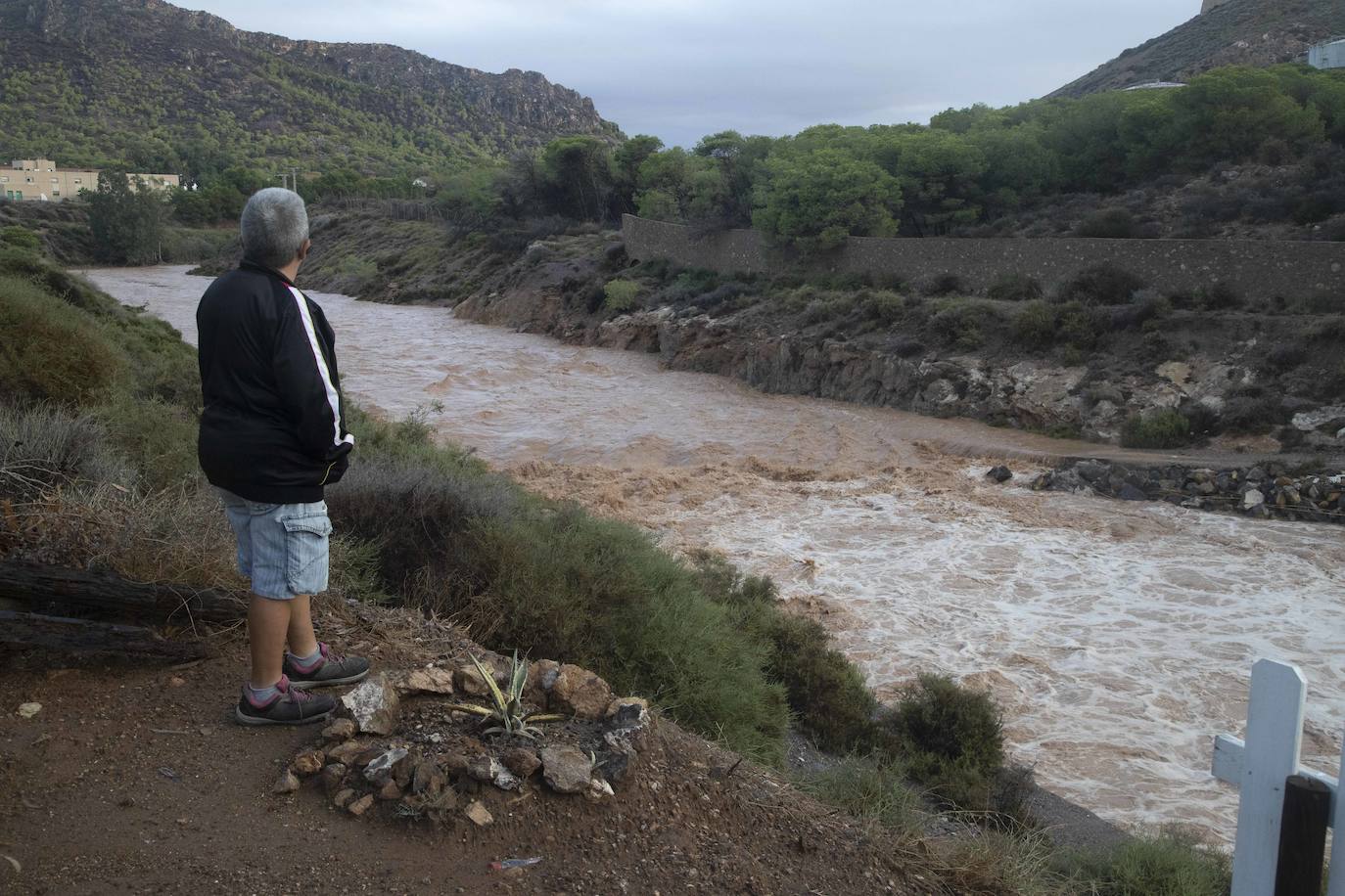 El centro de Cartagena y Los Urrutias también sufrieron notablemente los efectos de las inundaciones