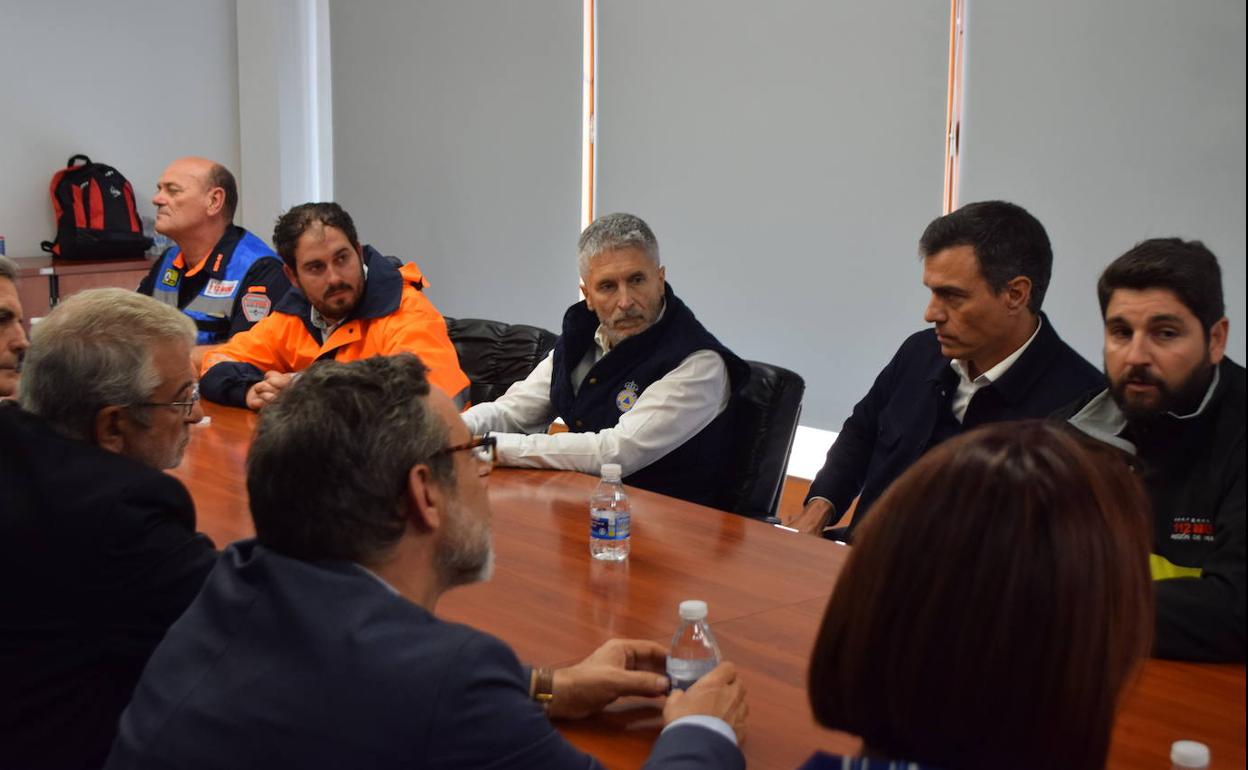 Reunión celebrada en el Centro Integral de Seguridad de Los Alcázares.