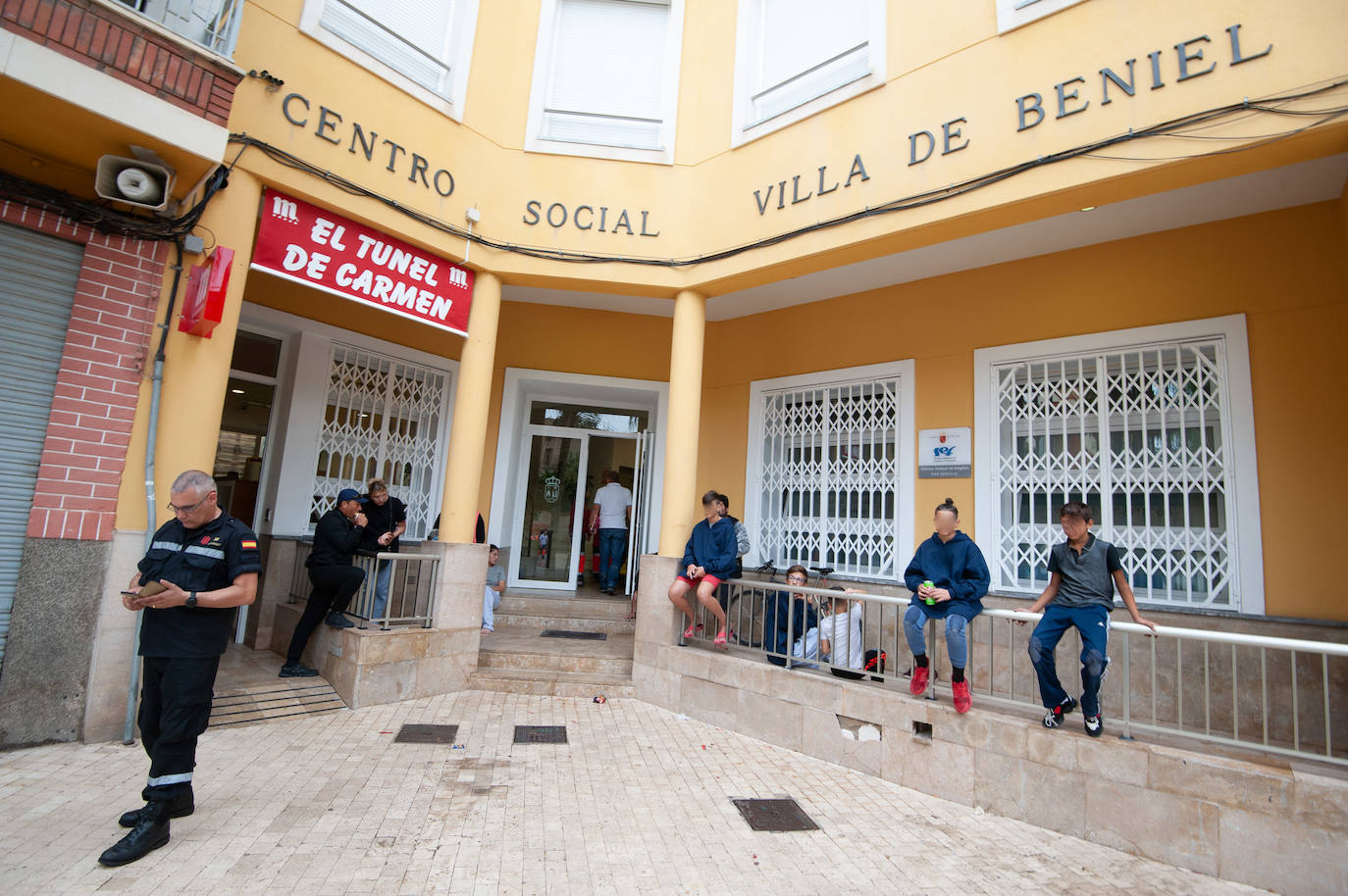 Recorrido por las localidades de Alquerías, Beniel y Llano de Brujas, donde el temporal causó cuantiosos destrozos