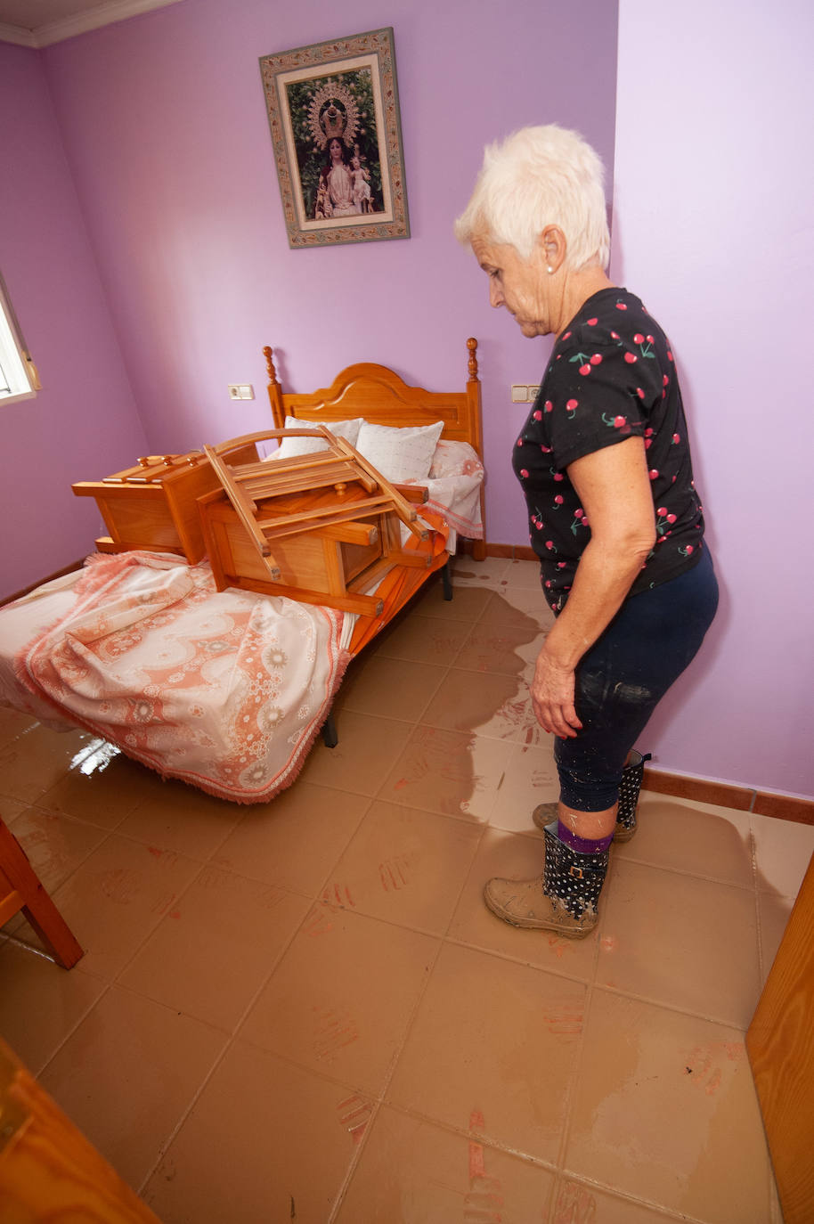 Recorrido por las localidades de Alquerías, Beniel y Llano de Brujas, donde el temporal causó cuantiosos destrozos