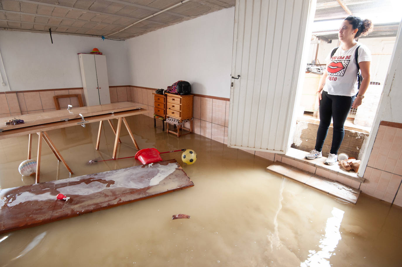 Recorrido por las localidades de Alquerías, Beniel y Llano de Brujas, donde el temporal causó cuantiosos destrozos