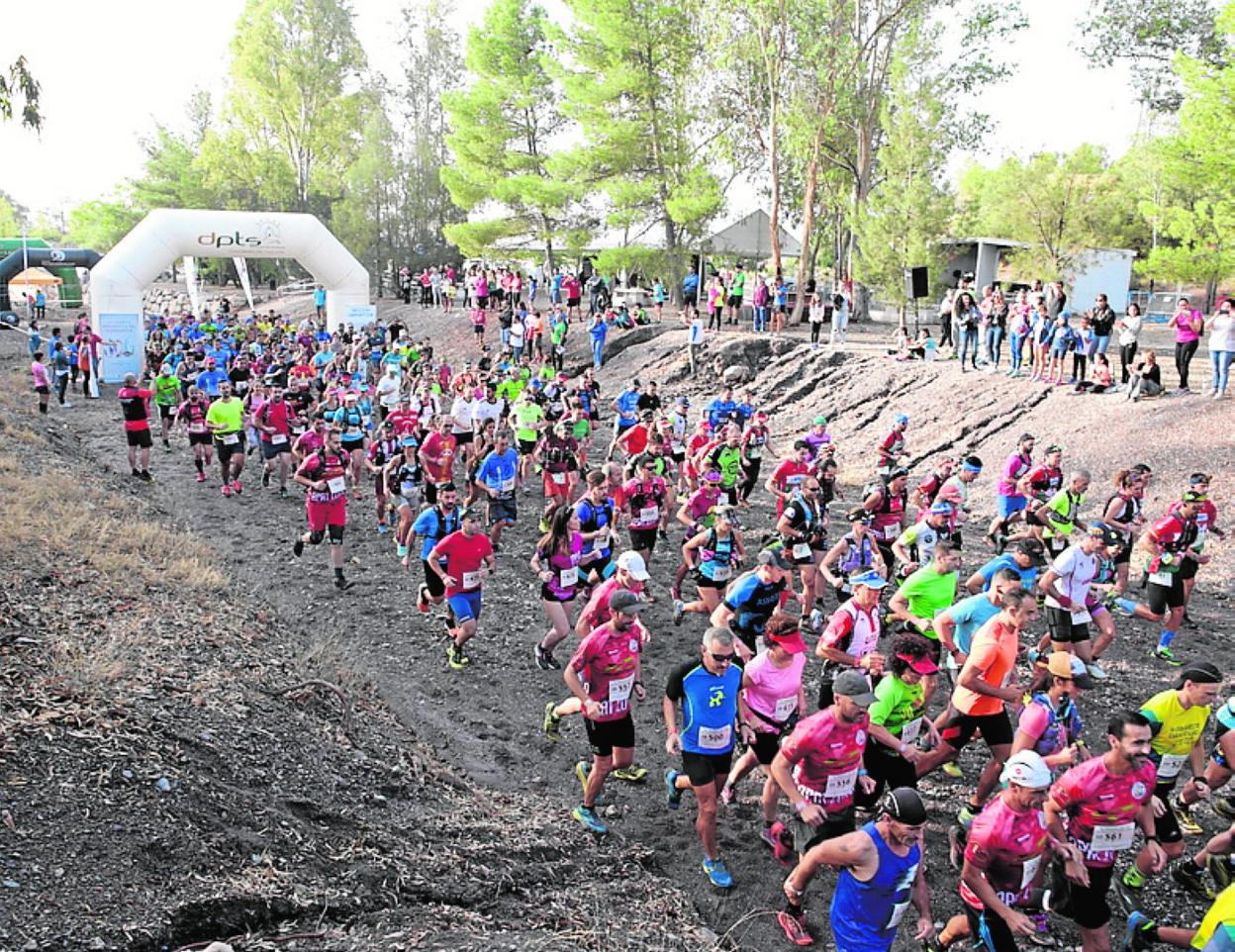 Salida de la Peñarrubia Lorca Trail. 