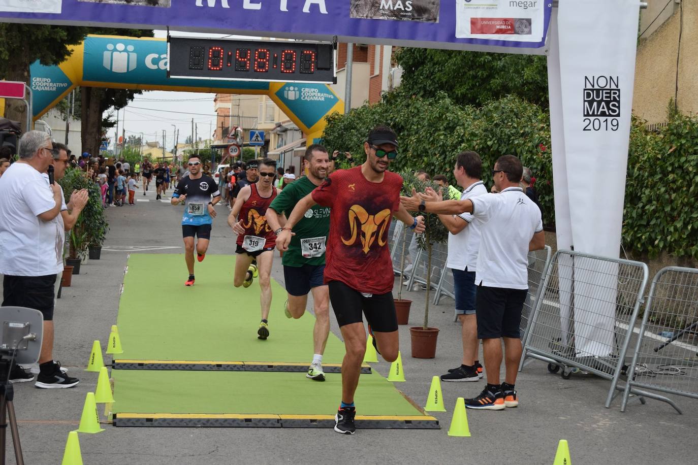 El atleta del Grupo Alcaraz se lleva la XXVII Carrera Popular de la pedanía murciana con un tiempo de 36:06 minutos, por los 43:42 para la corredora del Bathco Running Team