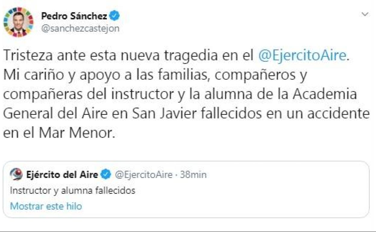 Numerosas muestras de dolor por la tragedia