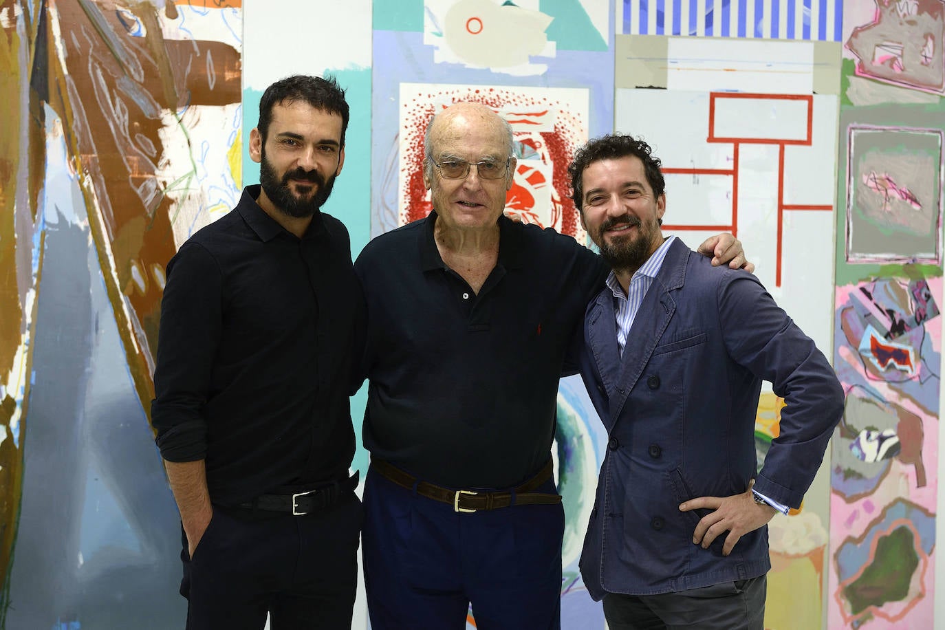 Los tres artistas firman una muestra conjunta en la que reflexionan sobre el proceso creativo y cómo enfrentarse a la obra