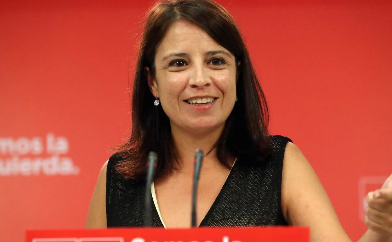 La número dos del PSOE, Adriana Lastra. 