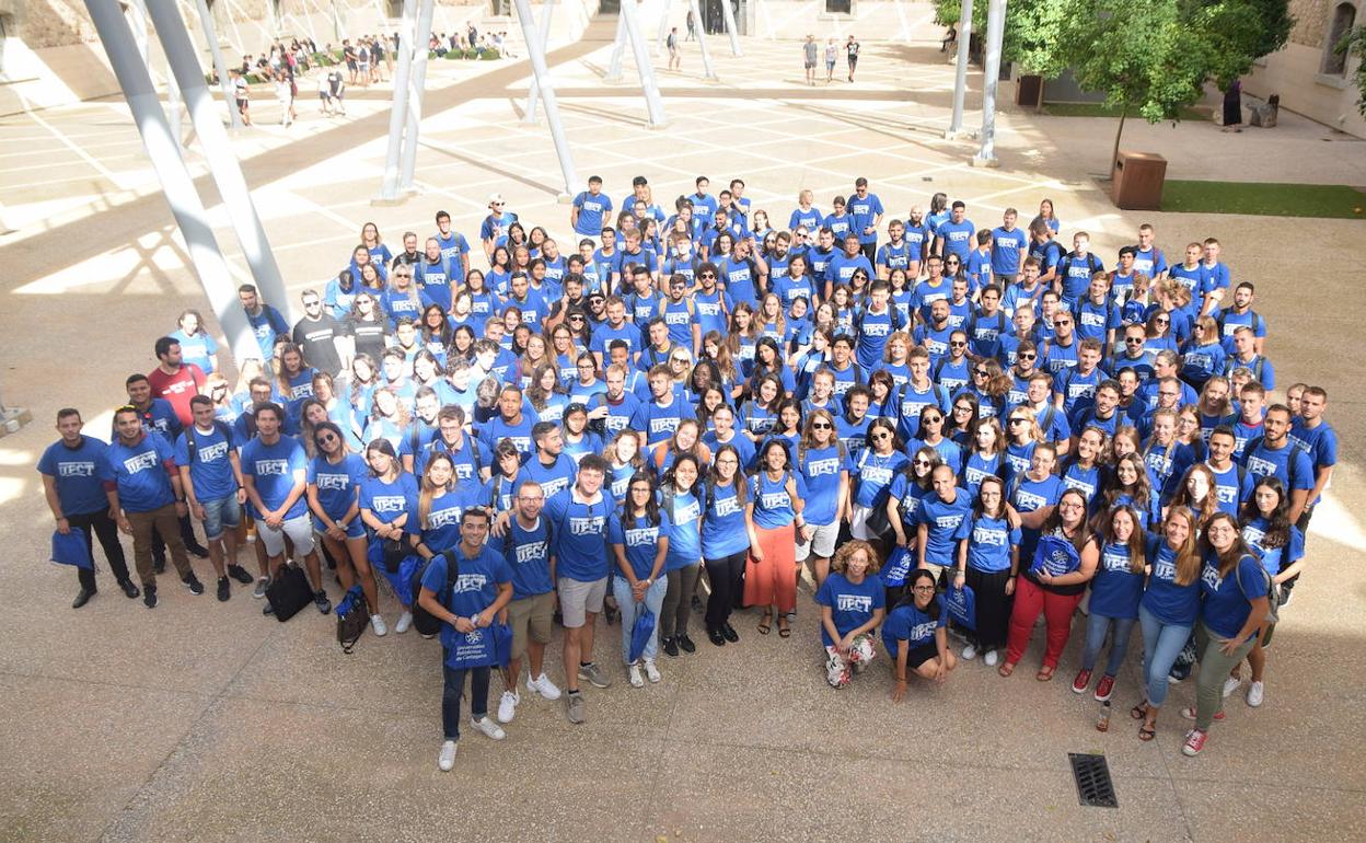 Bienvenida a los alumnos internacionales de la UPCT, este lunes.