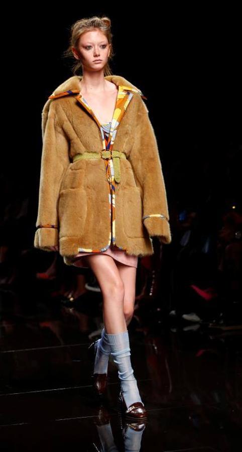 La marca Fendi durante su desfile de Primavera/Verano 2020 en la Milán Fashion Week