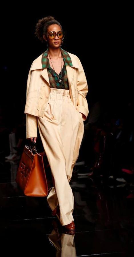 La marca Fendi durante su desfile de Primavera/Verano 2020 en la Milán Fashion Week