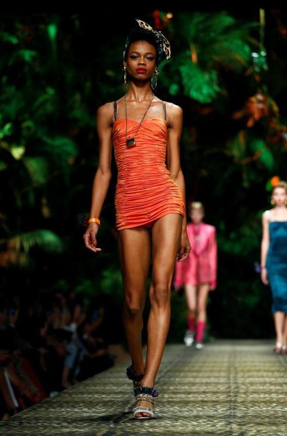 La firma italiana Dolce & Gabban presentó su colección Primavera/Verano 2020 en la pasarela de la Milán Fashion Week