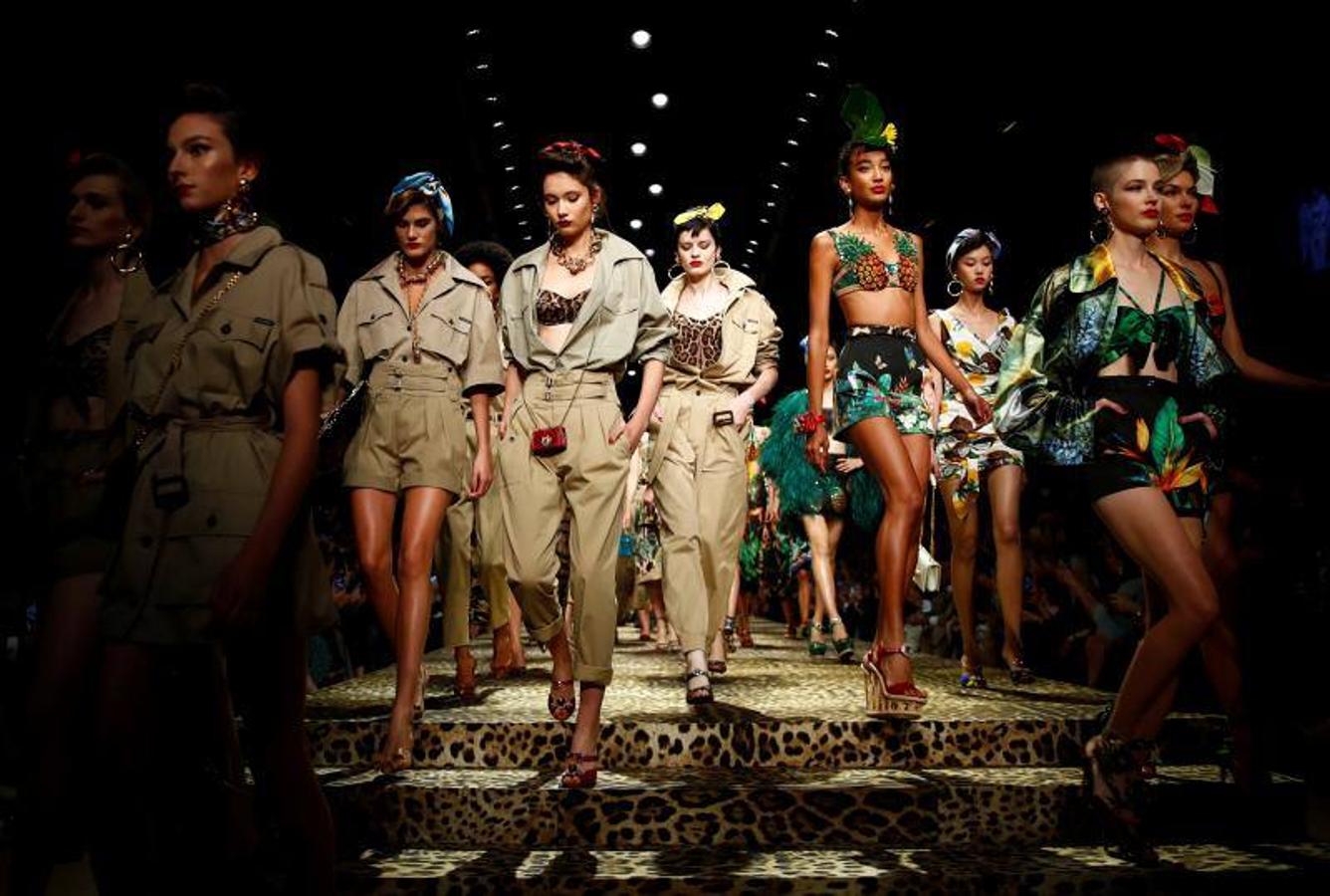 La firma italiana Dolce & Gabban presentó su colección Primavera/Verano 2020 en la pasarela de la Milán Fashion Week