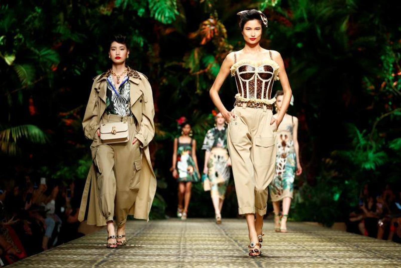 La firma italiana Dolce & Gabban presentó su colección Primavera/Verano 2020 en la pasarela de la Milán Fashion Week