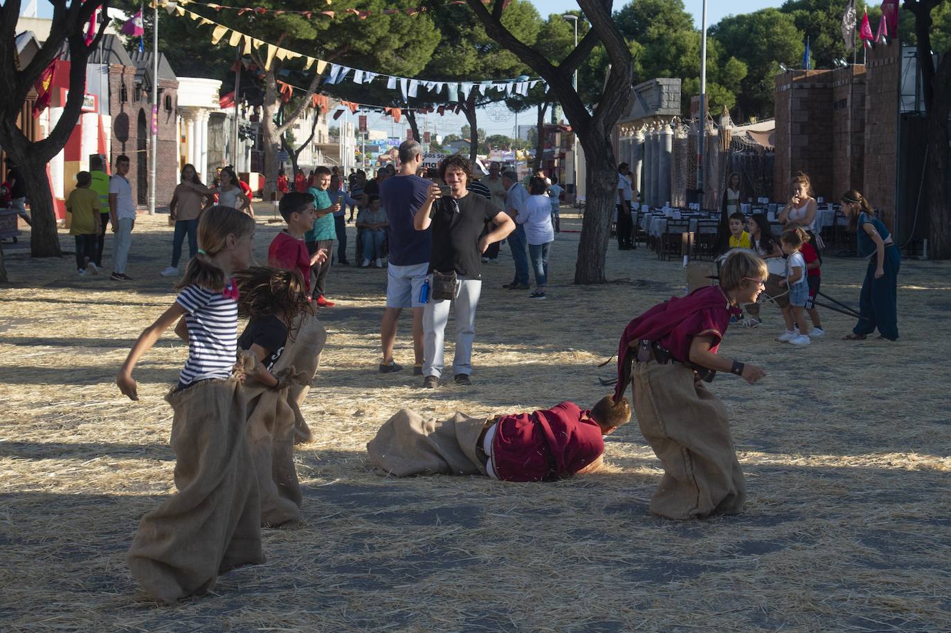 Luchas con espadas, tiro con honda, ejercicios de equilibrio y manualidades fueron lo más exitoso en las Pruebas de Aspar y en los Ludi Romani.