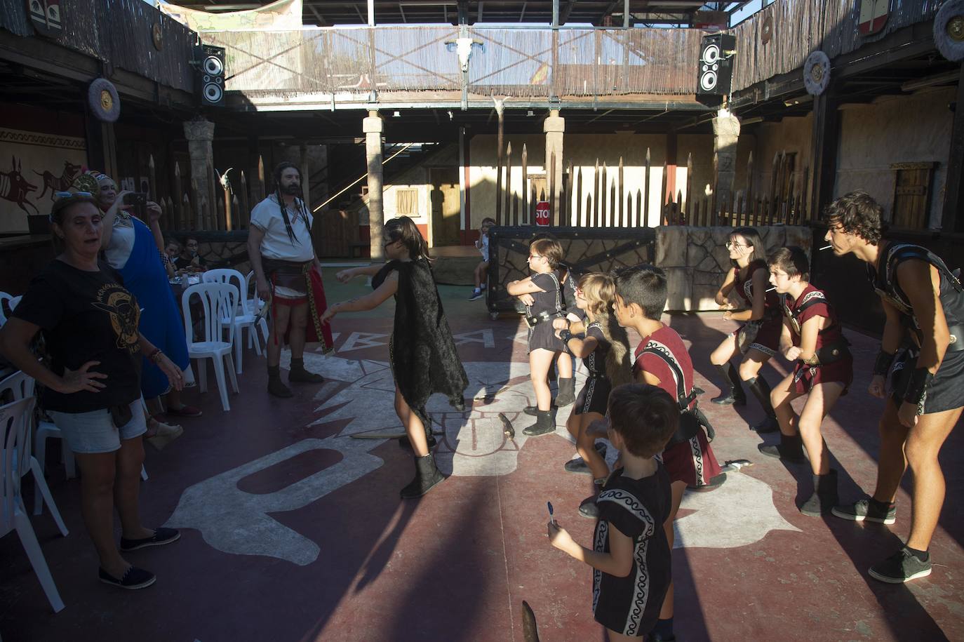 Luchas con espadas, tiro con honda, ejercicios de equilibrio y manualidades fueron lo más exitoso en las Pruebas de Aspar y en los Ludi Romani.