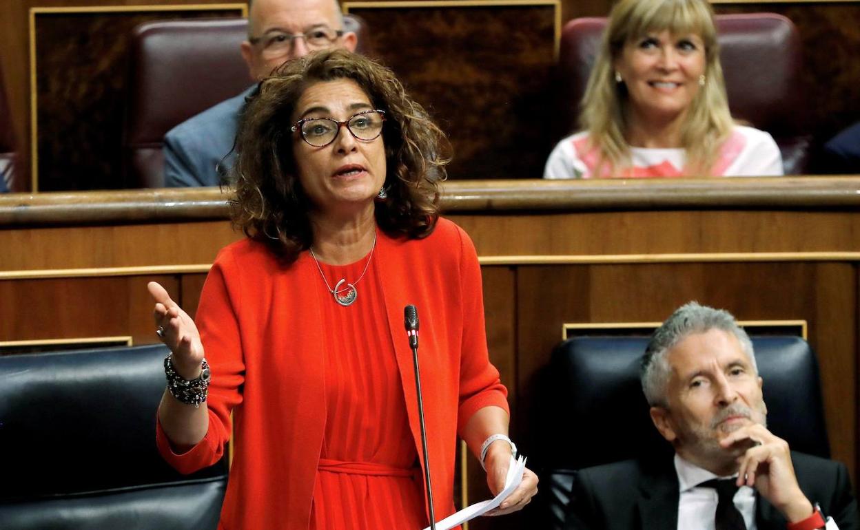 La ministra de Hacienda en funciones, María Jesús Montero.