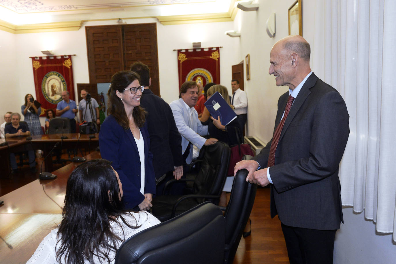 Juan Carlos Izpisua, catedrático extraordinario de Biología del Desarrollo de la Universidad Católica, presentó el proyecto 'Colaboración UCAM-Primafrio: un ejemplo de mecenazgo científico', en el campus de Los Jerónimos. 