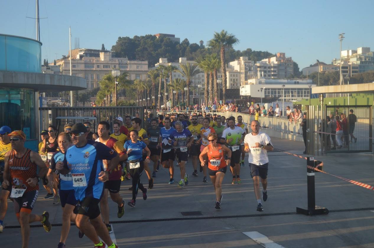 El atleta del Mandarache consigue el triunfo con un tiempo de 33:02 minutos en los 10 kilómetros, por los 38:16 para la corredora de la Juventud Atlética Elche