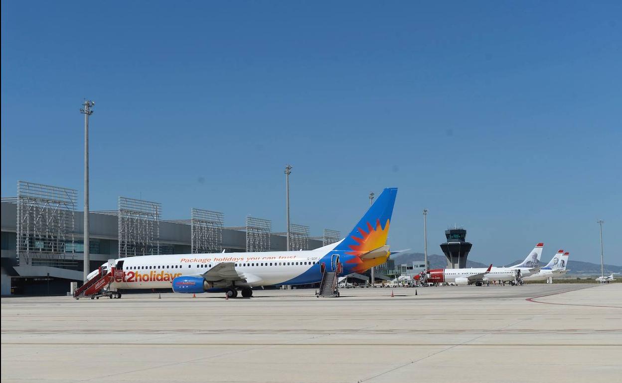 El aeropuerto de Corvera, en una foto de archivo.