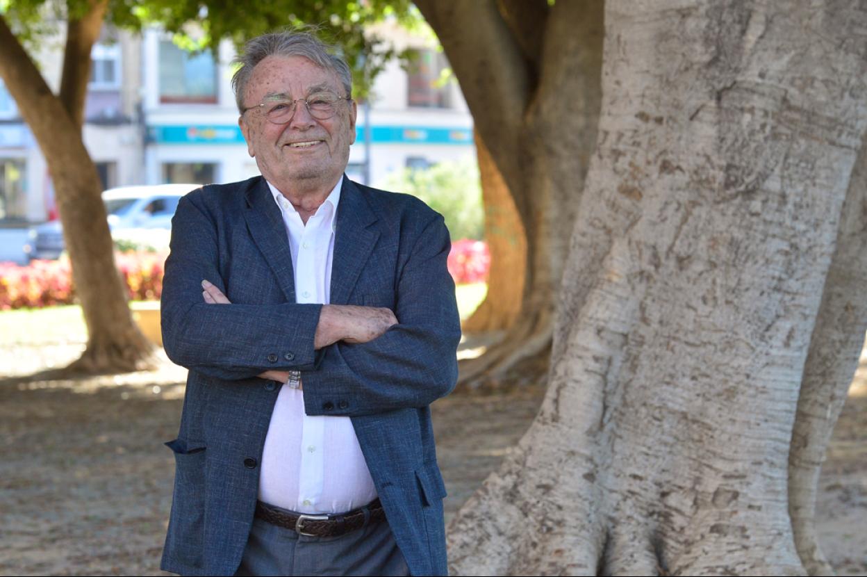 Francisco Calvo García-Tornel, durante el encuentro con 'La Verdad' en Murcia. 