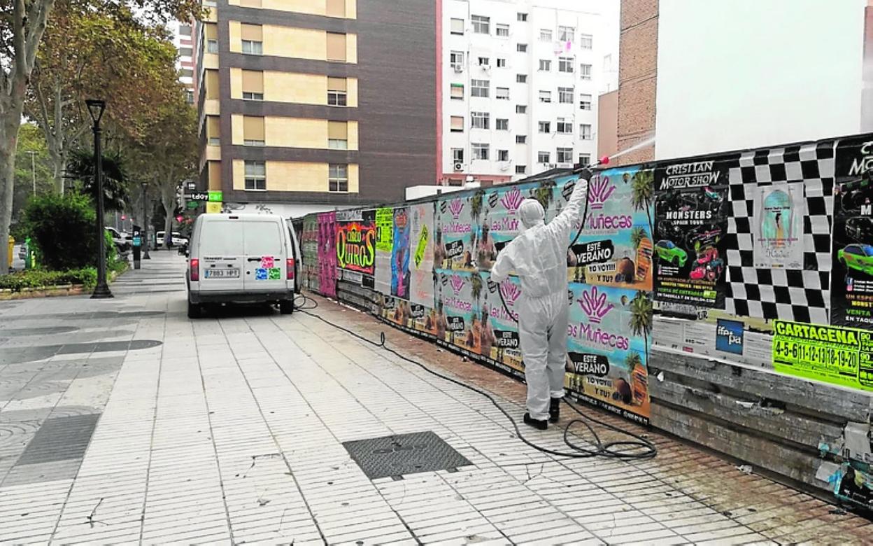 Fumigación de la propiedad, durante los últimos días. 