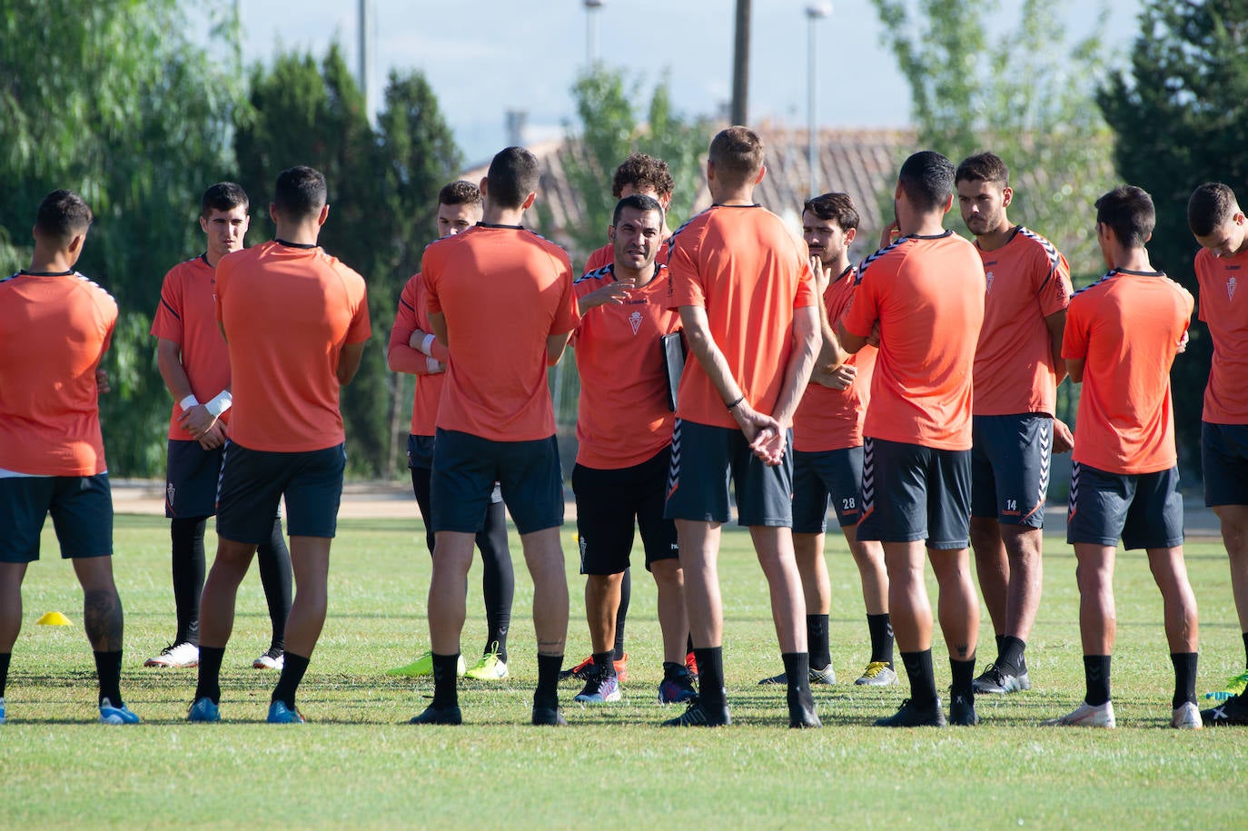 El Real Murcia entrenó este miércoles en Ceutí.