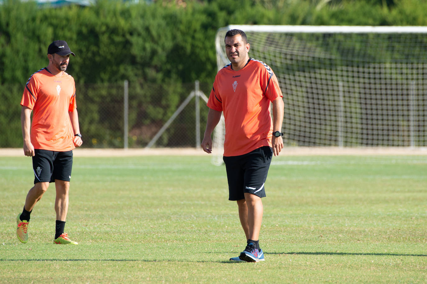 El Real Murcia entrenó este miércoles en Ceutí.