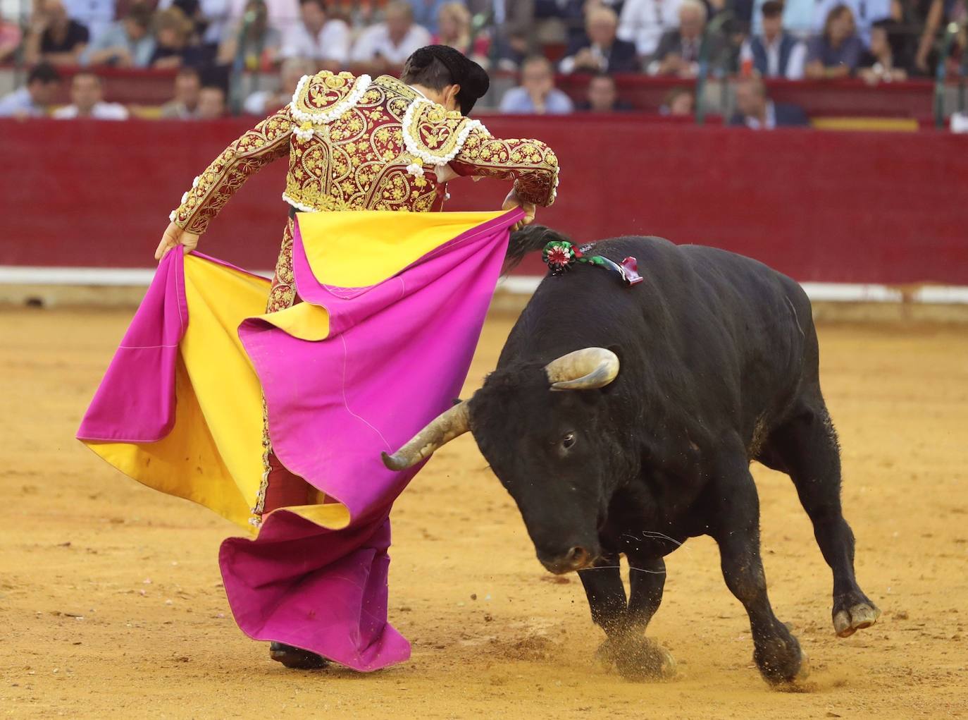 El torero lorquino perdió la puerta grande por el descabello en el séptimo festejo de la Feria del Pilar