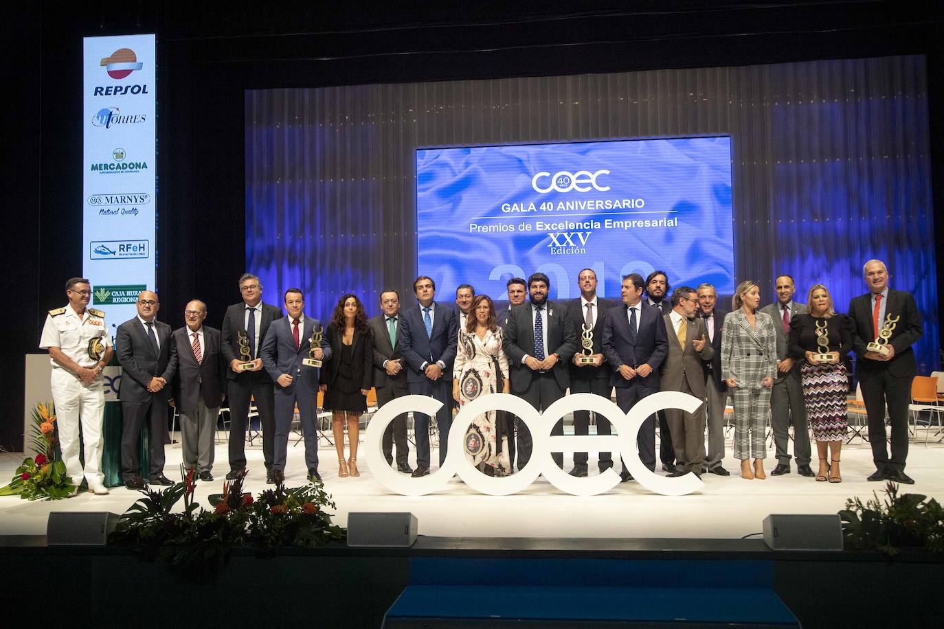 López Miras y Castejón anuncian en los Premios COEC el inicio del trámite para que la Unesco reconozca su importancia cultural excepcional
