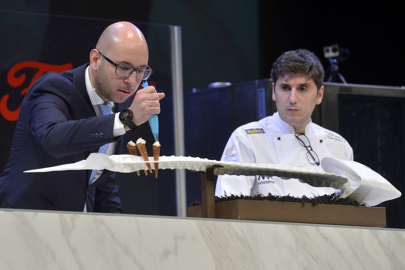 El chef Paco Roncero, este lunes, en la gala solidaria GastroTea