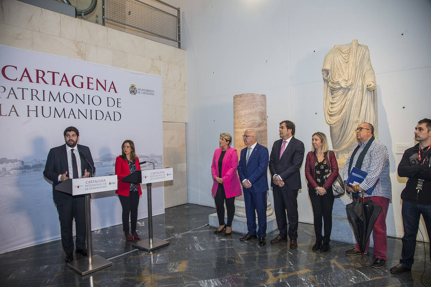 El Ayuntamiento de Cartagena y la Comunidad inician las gestiones para lograr un sello que traerá medio millón de turistas más, según López Miras.