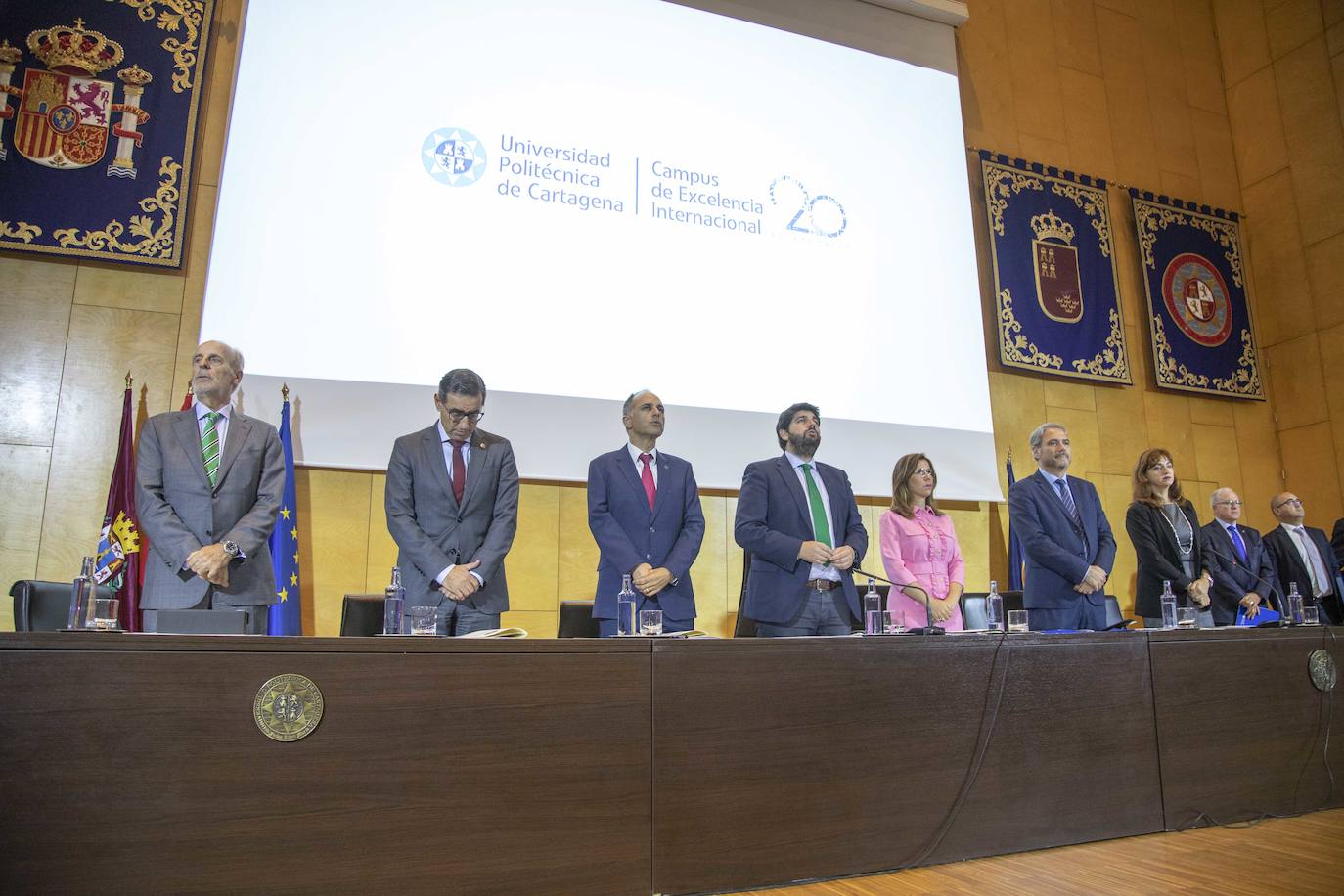 Acto del vigésimo aniversario de la Universidad Politécnica de Cartagena.