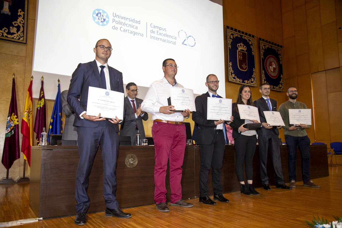 Acto del vigésimo aniversario de la Universidad Politécnica de Cartagena.