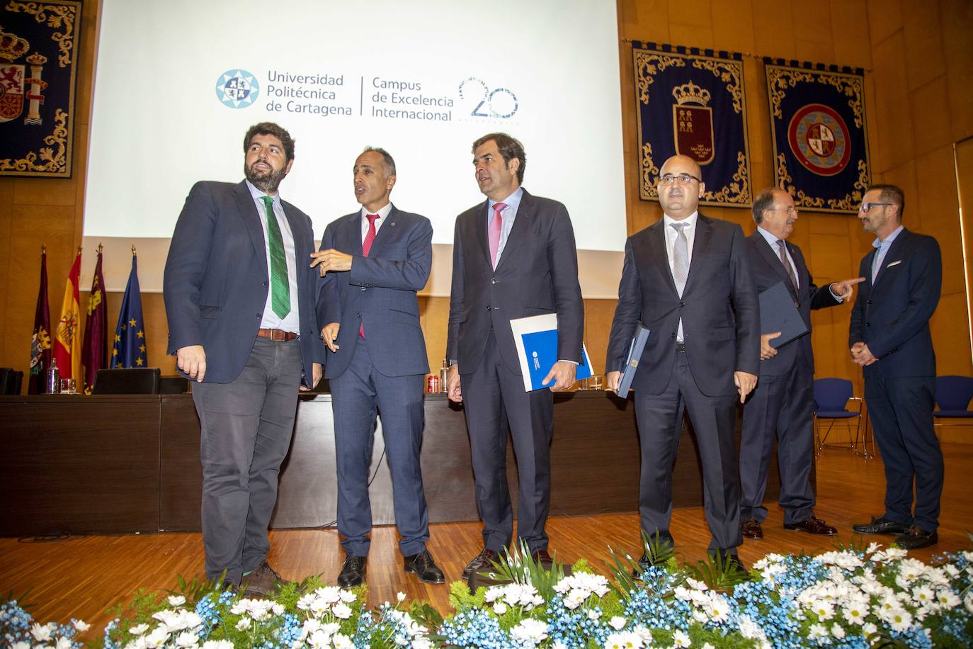 Acto del vigésimo aniversario de la Universidad Politécnica de Cartagena.