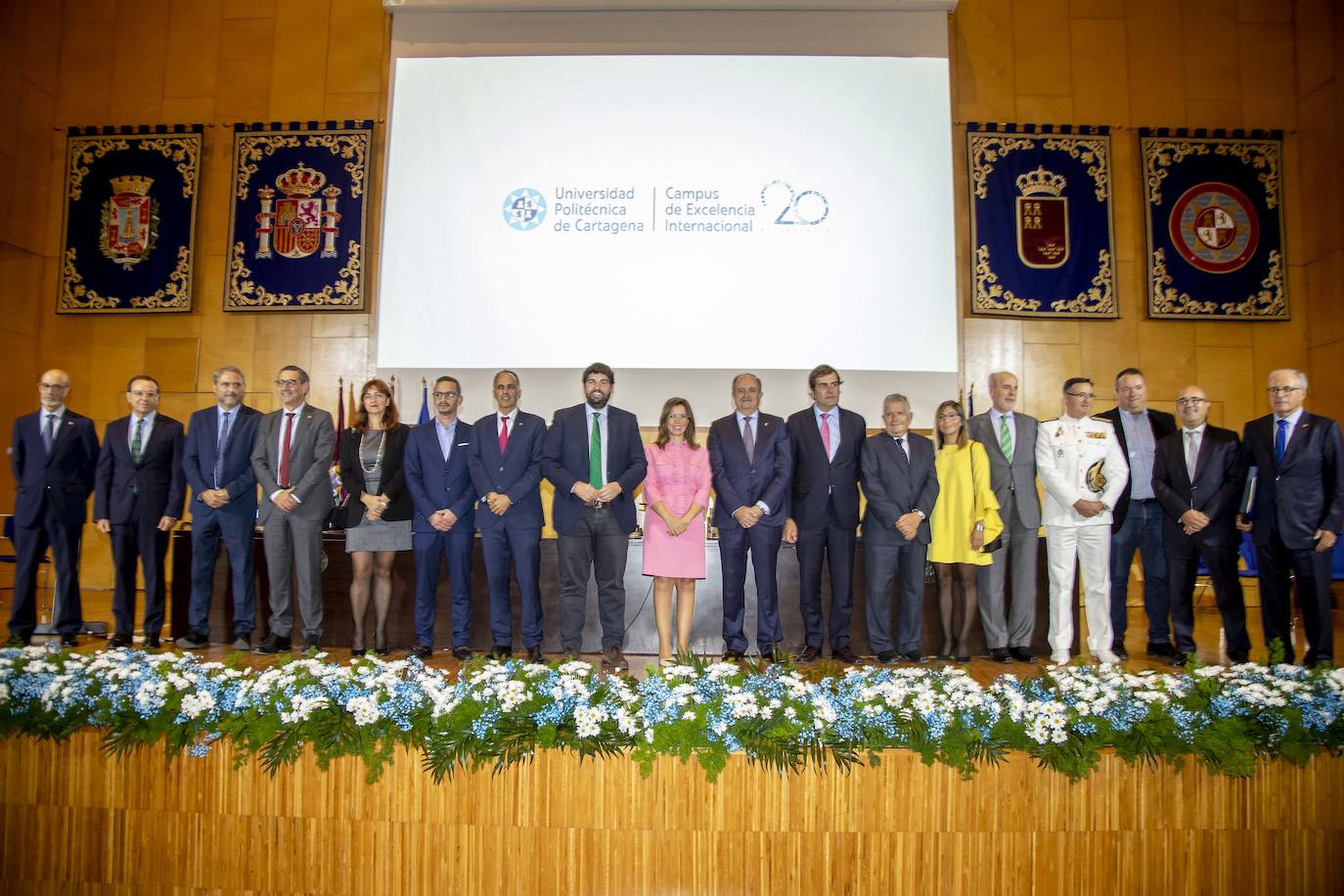 Acto del vigésimo aniversario de la Universidad Politécnica de Cartagena.