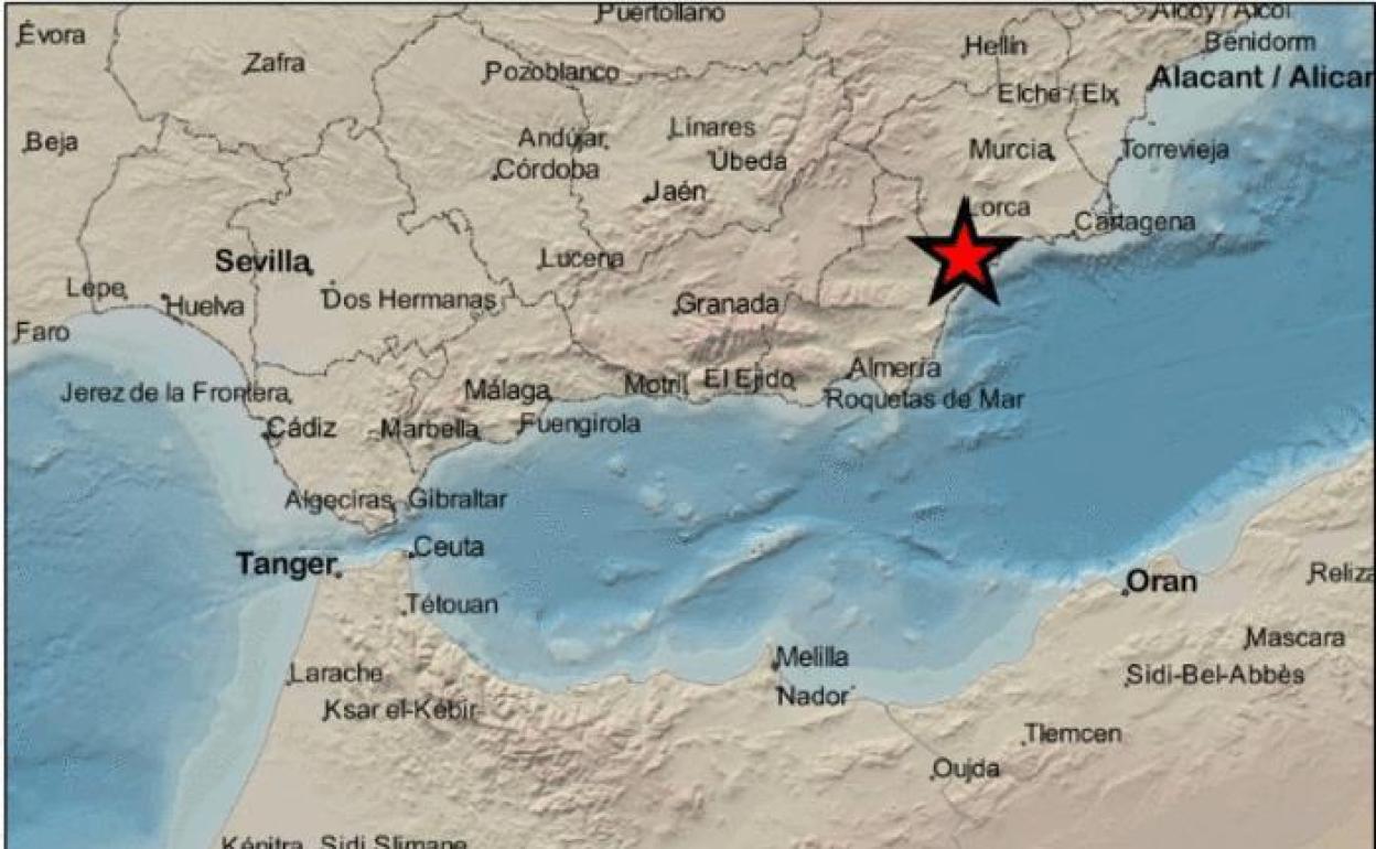 Epicentro del terremoto.