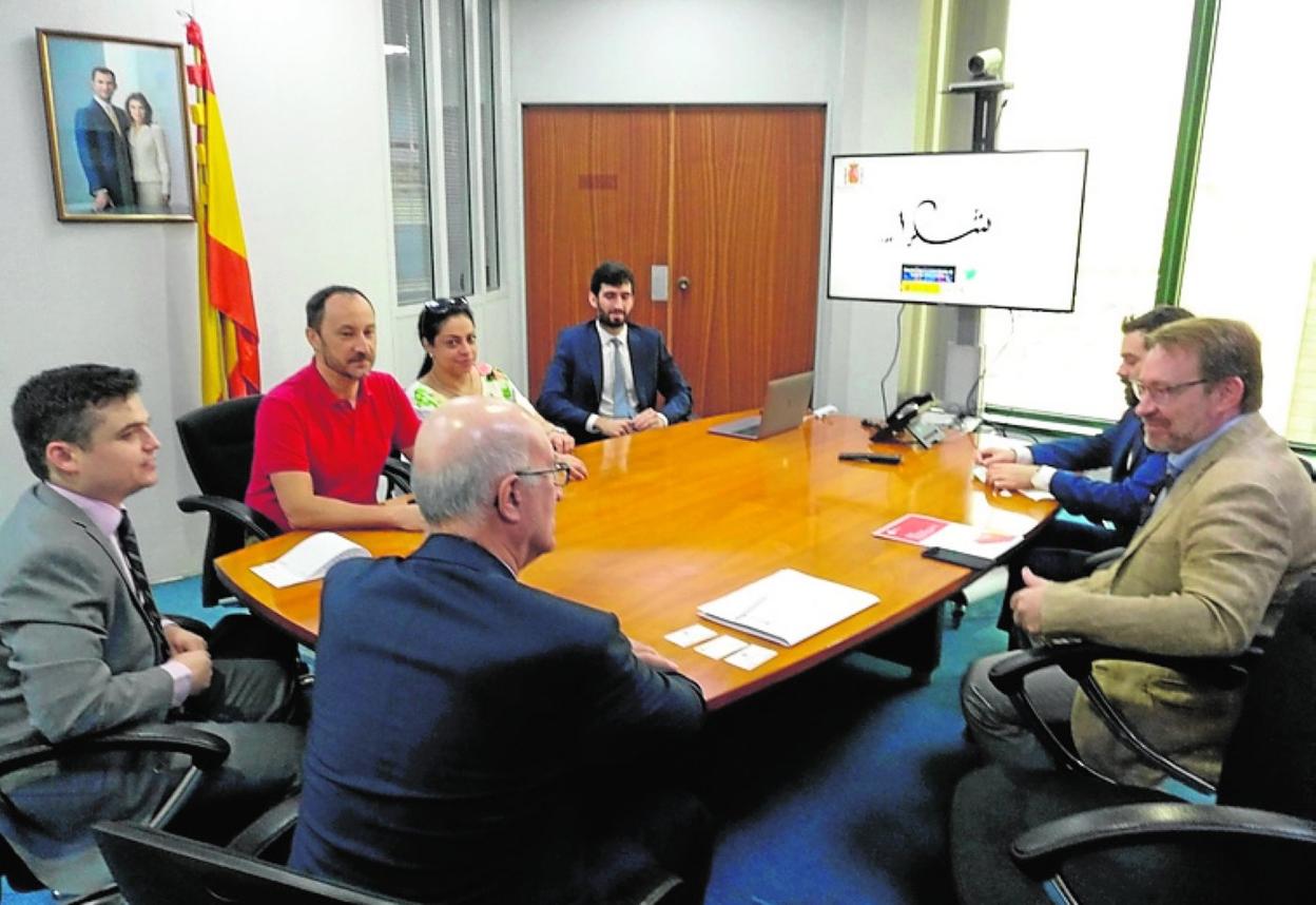 Una reunión en la que participaron las filiales murcianas. 