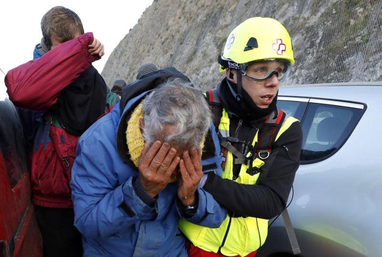 Fotos: Las imágenes del desalojo de Tsunami de la frontera 