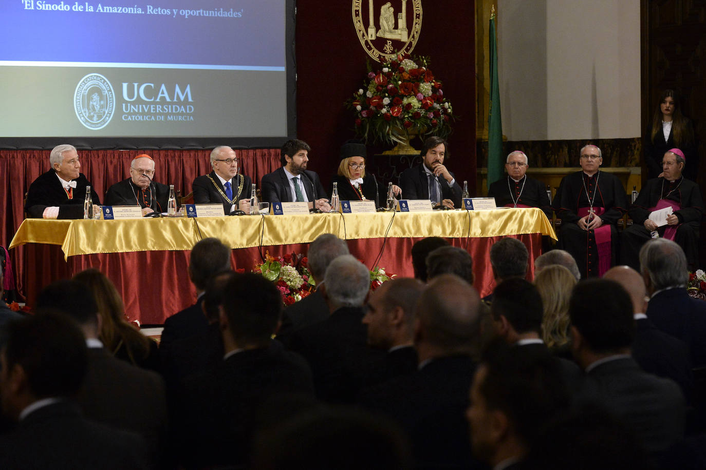Acto de apertura del curso académico de la UCAM, este viernes, en el campus de Los Jerónimos.