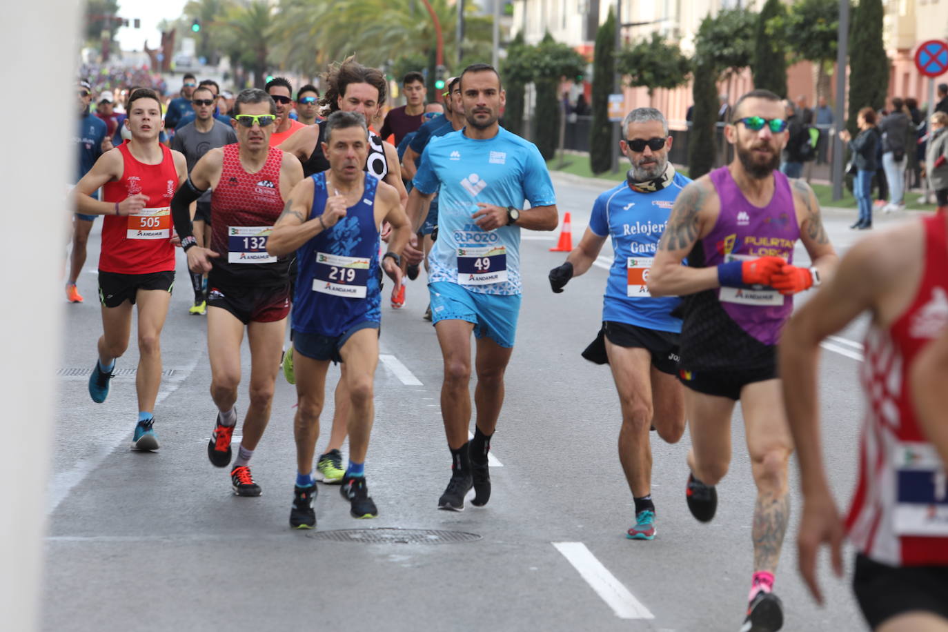 El atleta marroquí, del Unión Guadalajara, se lleva la 'media' de la Ciudad del Sol; Wafiya Benali, del CA Nogalte, triunfó en la prueba femenina