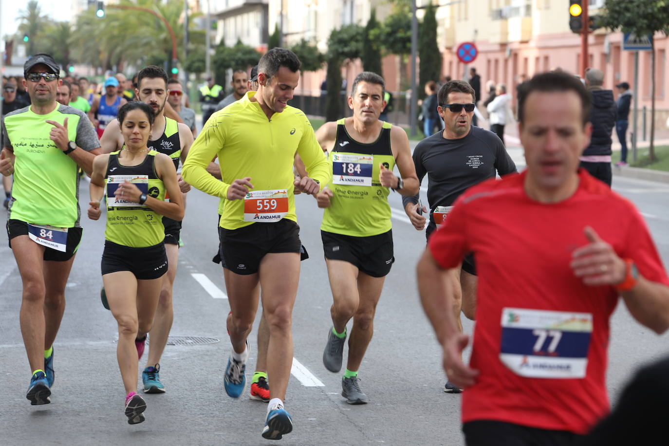 El atleta marroquí, del Unión Guadalajara, se lleva la 'media' de la Ciudad del Sol; Wafiya Benali, del CA Nogalte, triunfó en la prueba femenina